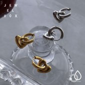 ステンレス ハートモチーフ フープピアス