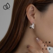 ステンレス ニュアンスハーフフープピアス