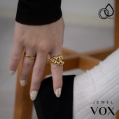 ステンレス ニュアンスモチーフ リング