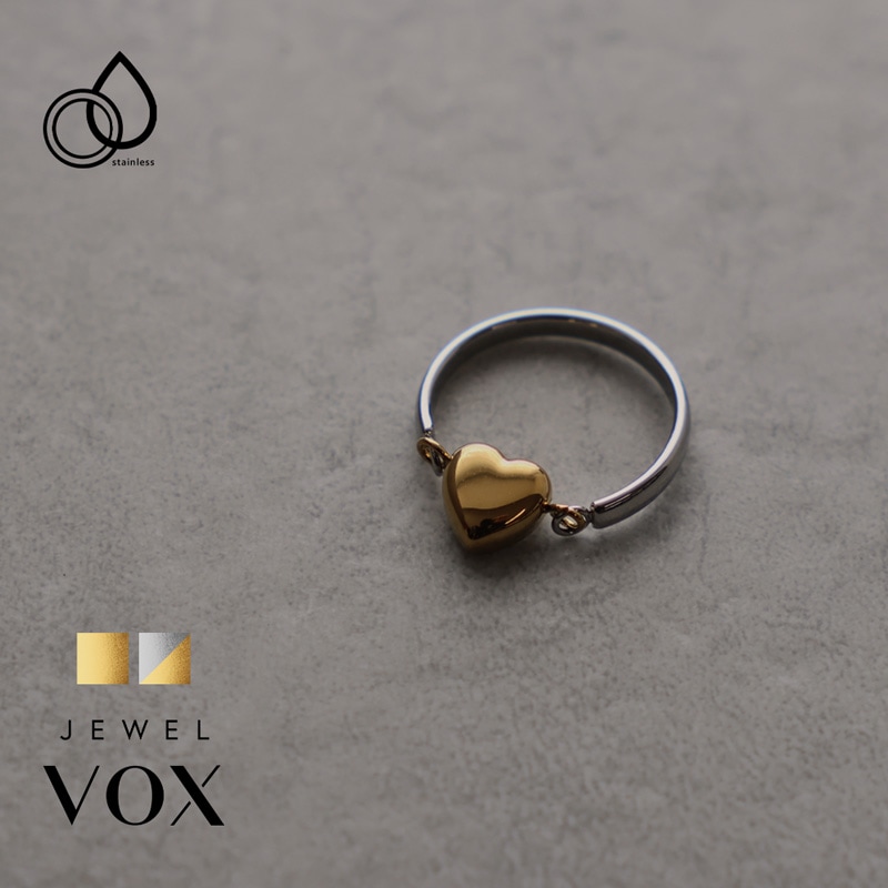 ステンレス ハートモチーフ リング | JewelVOX（ジュエルボックス