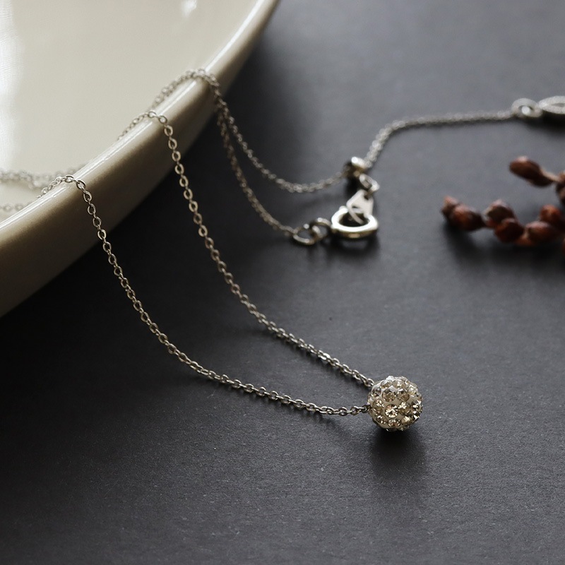 ネックレス 数珠 ※希少なモノにて早い者勝ち✨ パヴェボールネックレス | JewelVOX（ジュエルボックス）| プチプラ