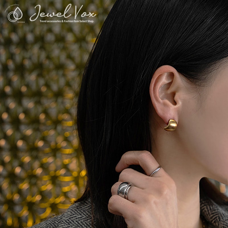 サージカルステンレス カーブライン ピアス | JewelVOX（ジュエル
