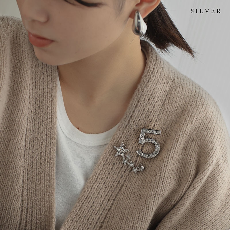 【匿名配送】  シルバー　ブローチ　❤︎ アンティーク 花鳥文 ミズパ シルバーブローチ | ハスハ オールド