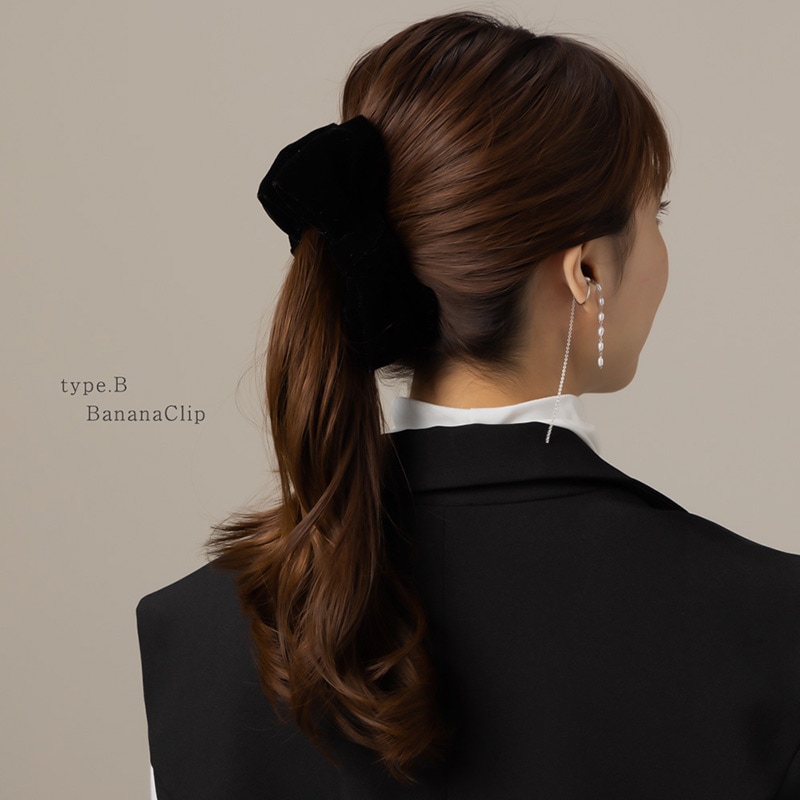 ベロア リボン ヘアクリップ【メール便不可】 | JewelVOX（ジュエル