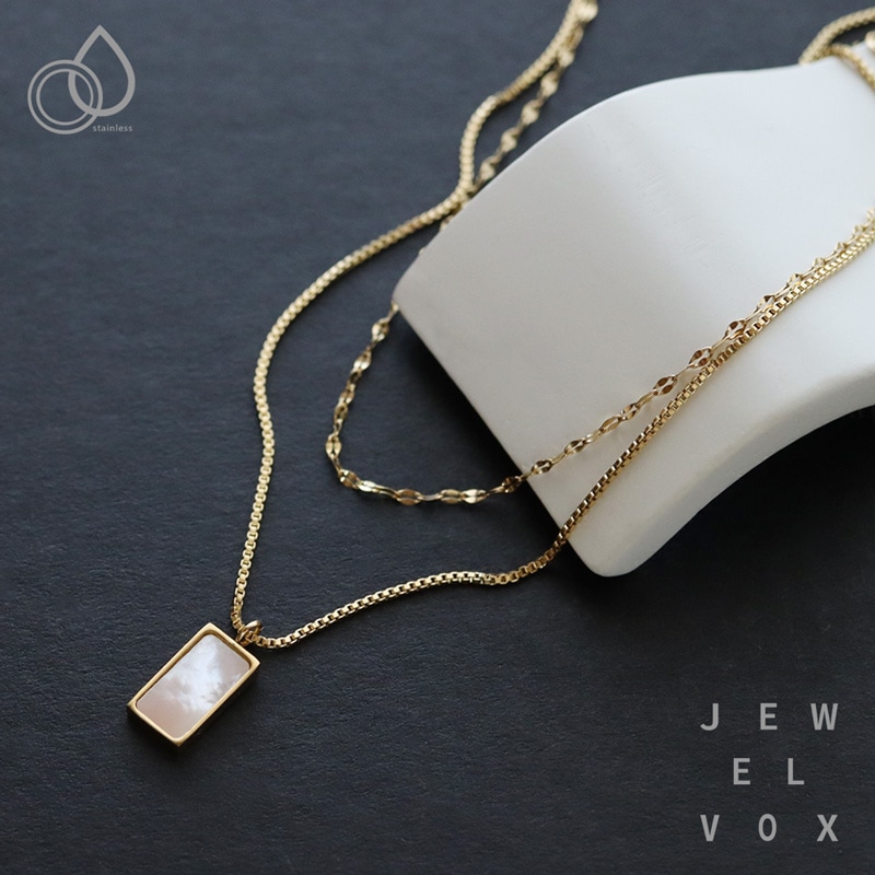 シェルプレート 2連ネックレス | JewelVOX（ジュエルボックス