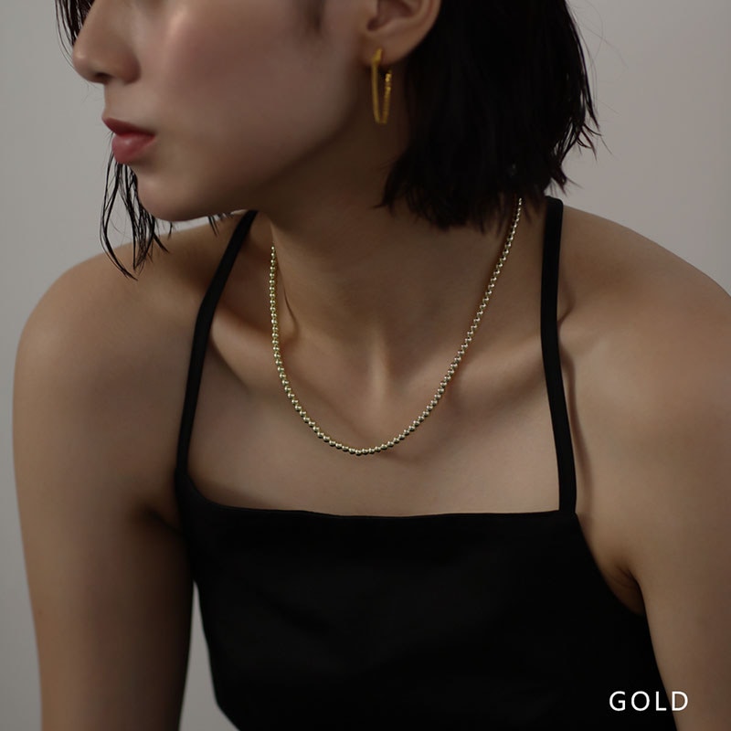 ニッケルフリー ボールチェーン ネックレス | JewelVOX（ジュエル