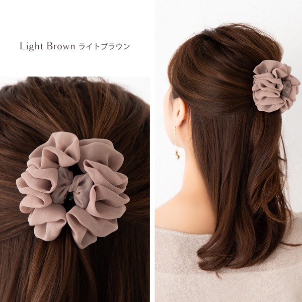 【2個セット】ブラウン ヘアクリップ　ミニ　クリップ　茶色　ゴールド GOLDY｜ツートン アセチ ミニ バンス クリップ | Rakuten