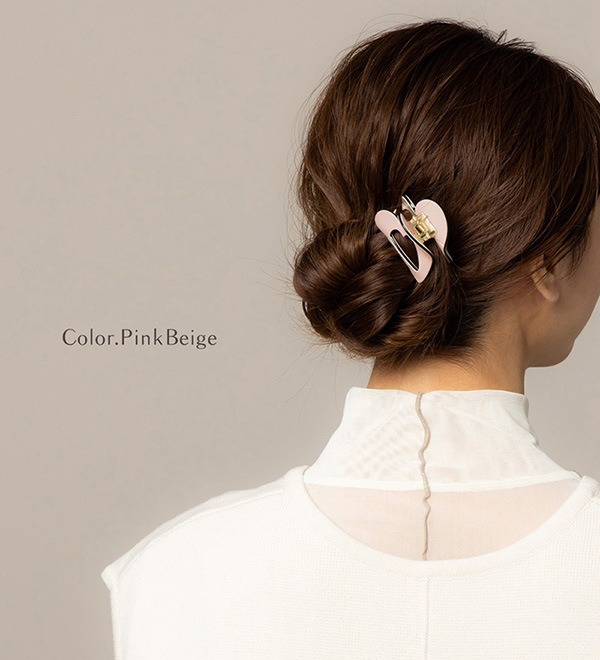 ハート型 バンスクリップ ヘアクリップ メール便不可 | JewelVOX