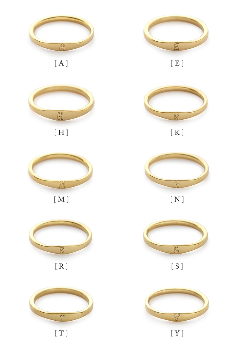 ステンレス イニシャルリング | JewelVOX（ジュエルボックス