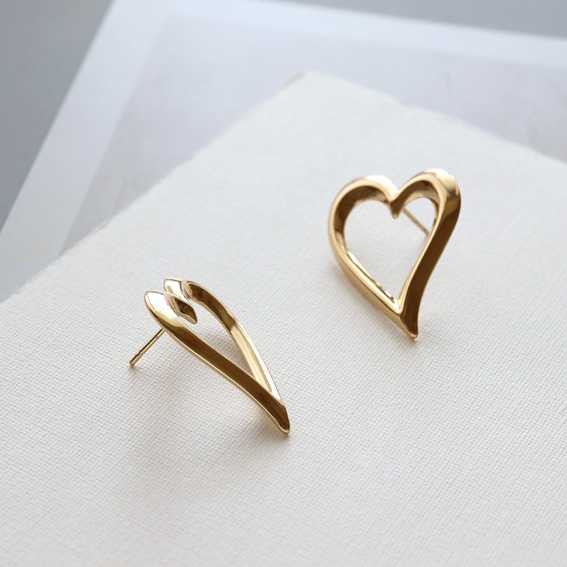 サージカルステンレス オープンハート ピアス | JewelVOX