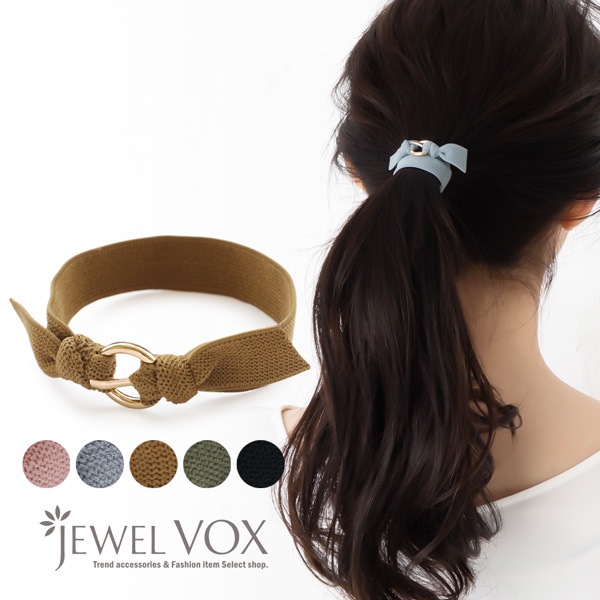 ヘアゴム…ファッション よりどり3点対象】ベルト風モチーフヘアタイ ヘアゴム | JewelVOX