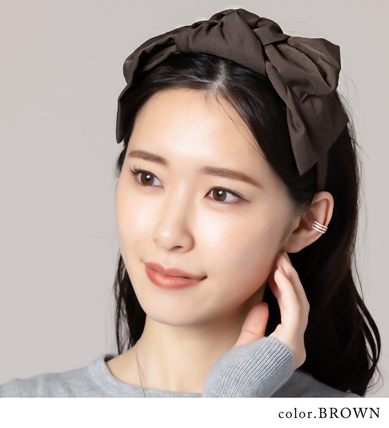 グログラン リボン カチューシャ メール便不可 | JewelVOX（ジュエル