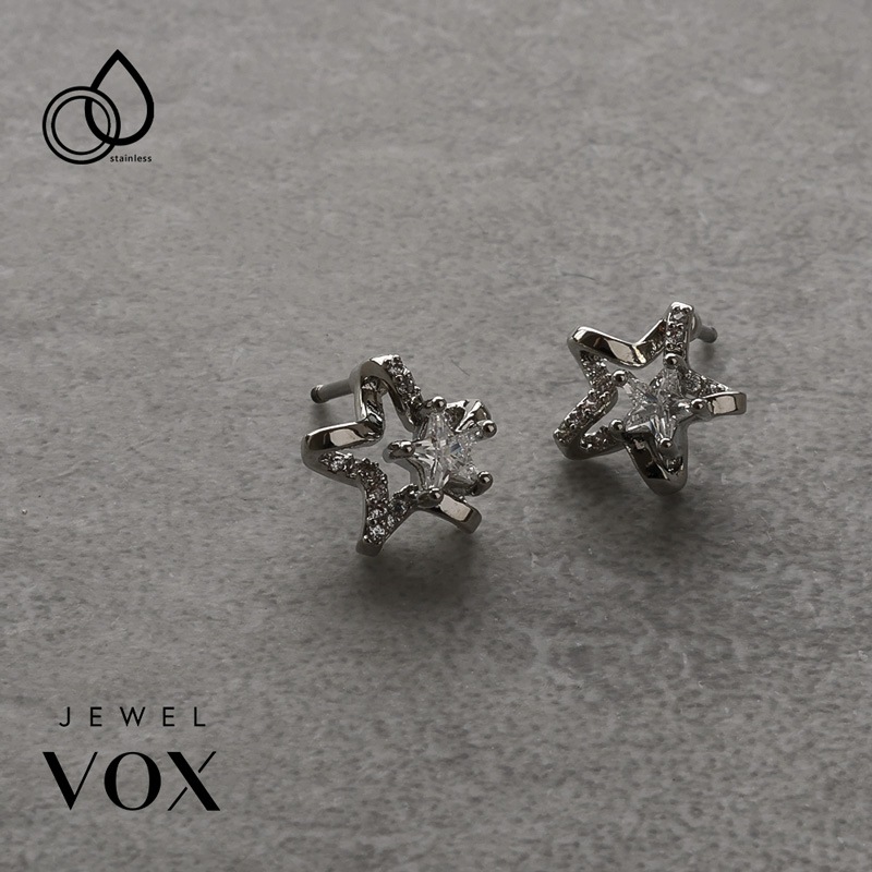 ステンレス ネジ式 スター ピアス | JewelVOX（ジュエルボックス