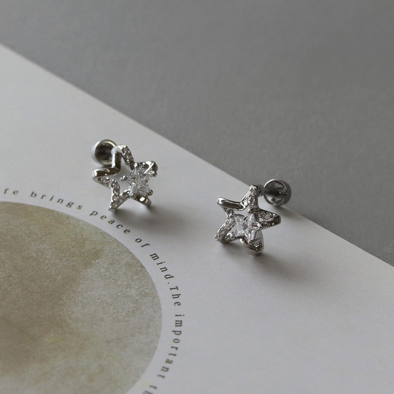 ステンレス ネジ式 スター ピアス | JewelVOX（ジュエルボックス