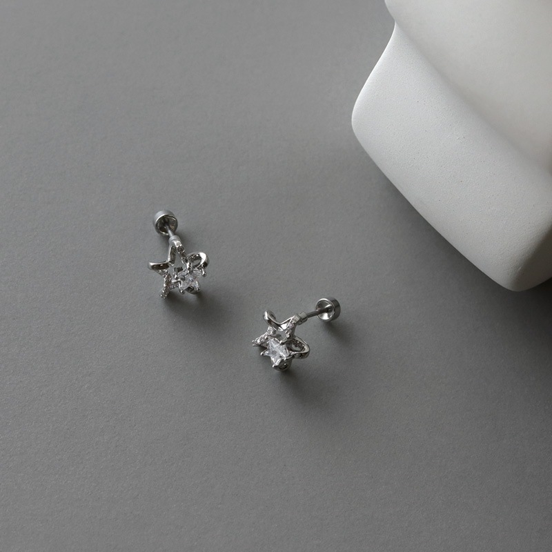 ステンレス ネジ式 スター ピアス | JewelVOX（ジュエルボックス