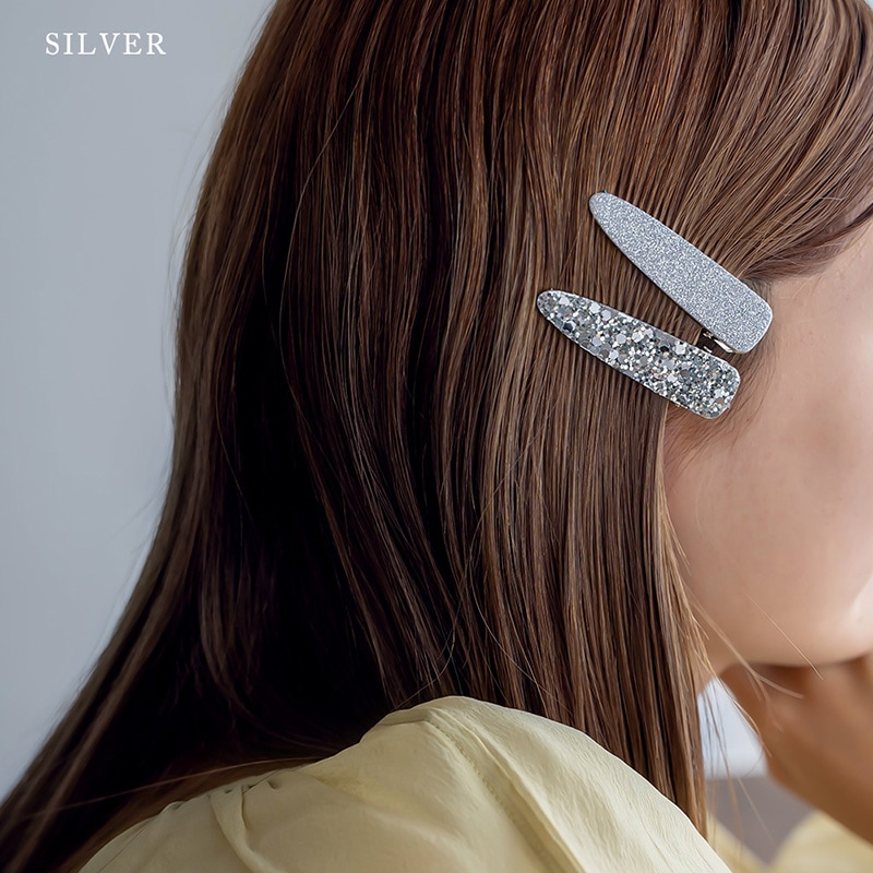 2本セット ラメグリッターヘアクリップ | JewelVOX（ジュエルボックス