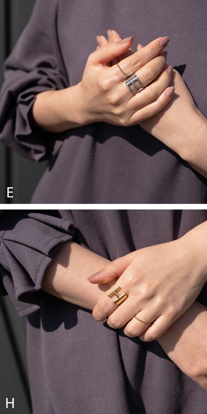 限定クーポンで20％OFF!!】ステンレス製 幅広 イニシャルリング