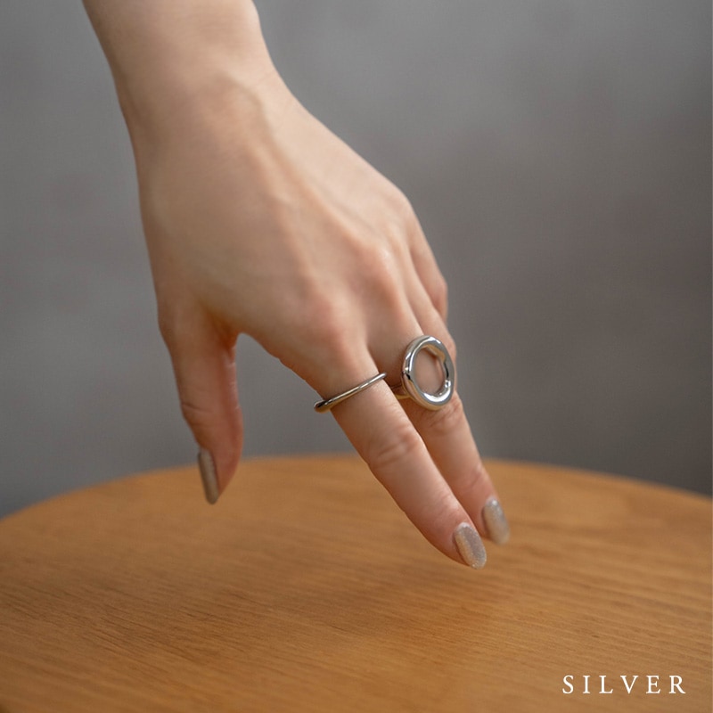 サージカルステンレス オープンデザイン リング | JewelVOX（ジュエル
