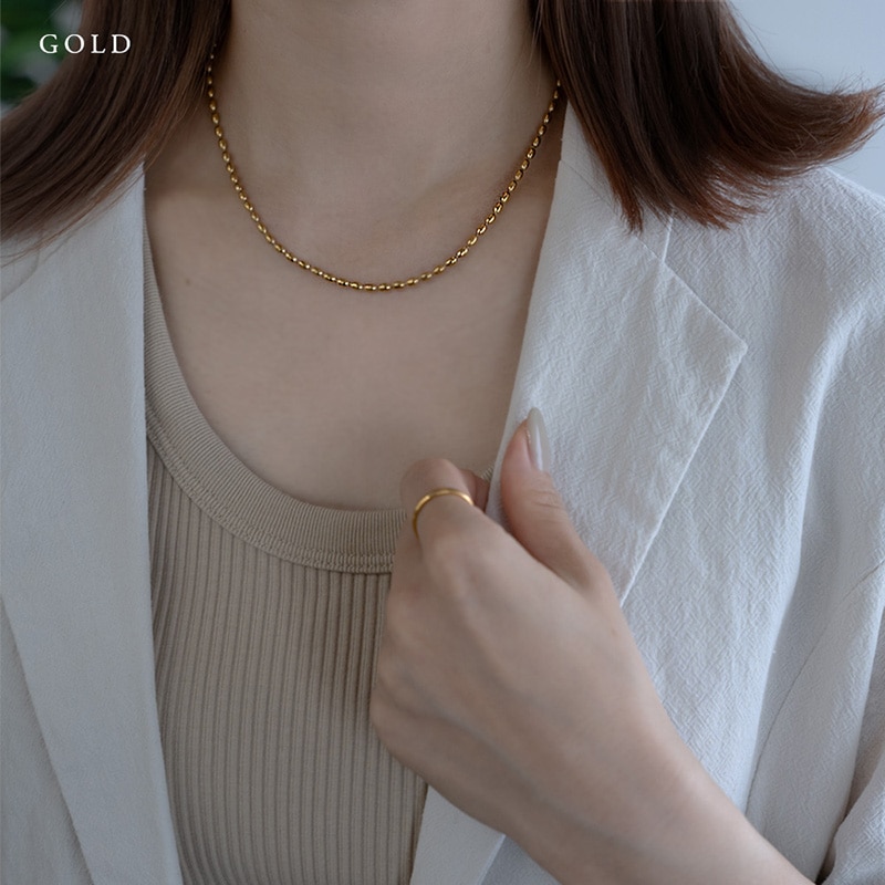 ステンレス ボールチェーンネックレス | JewelVOX（ジュエルボックス