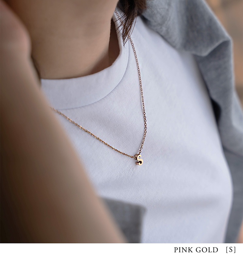 サージカルステンレス イニシャルネックレス | JewelVOX（ジュエル