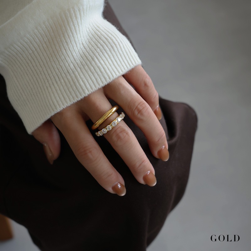 キュービックジルコニア リング2本セット | JewelVOX（ジュエル