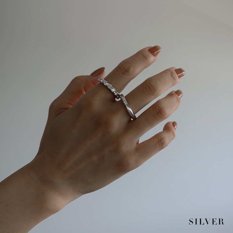 キュービックジルコニア リング2本セット | JewelVOX（ジュエル