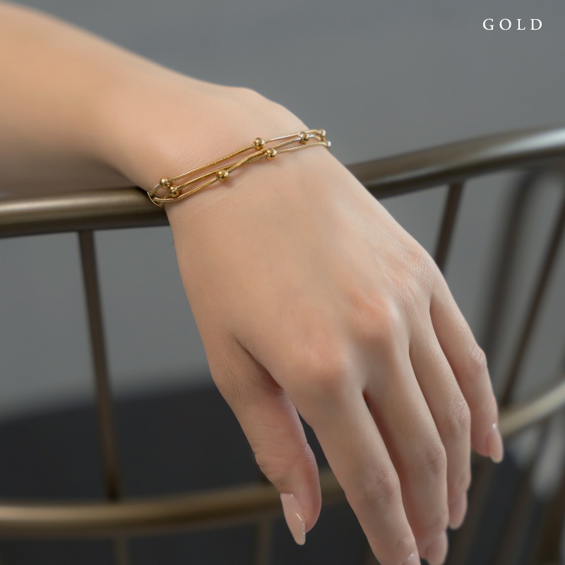 シルバーリンクチェーンブレスレット　JewelVOX シルバーリンクチェーンブレスレット JewelVOX