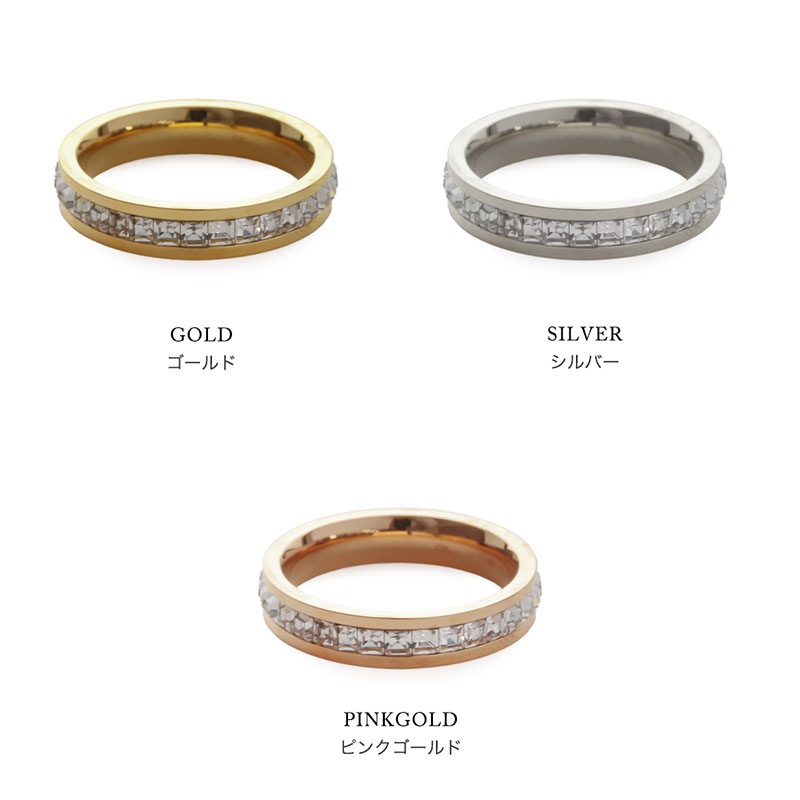 イオッセリアーニ 限定 ジルコニアリング よりどり3点対象】サージカルステンレス キュービックジルコニア