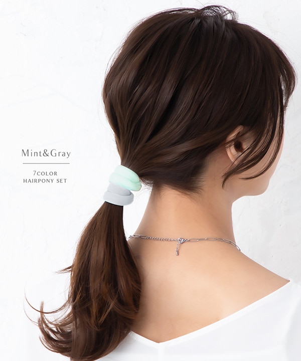 パステルカラー 7色セット ヘアゴム | JewelVOX（ジュエルボックス