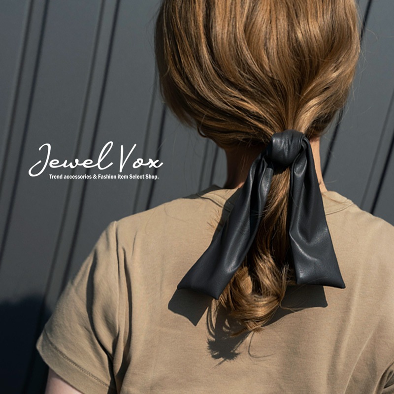 レザー調 リボンヘアゴム | JewelVOX（ジュエルボックス）| プチプラ