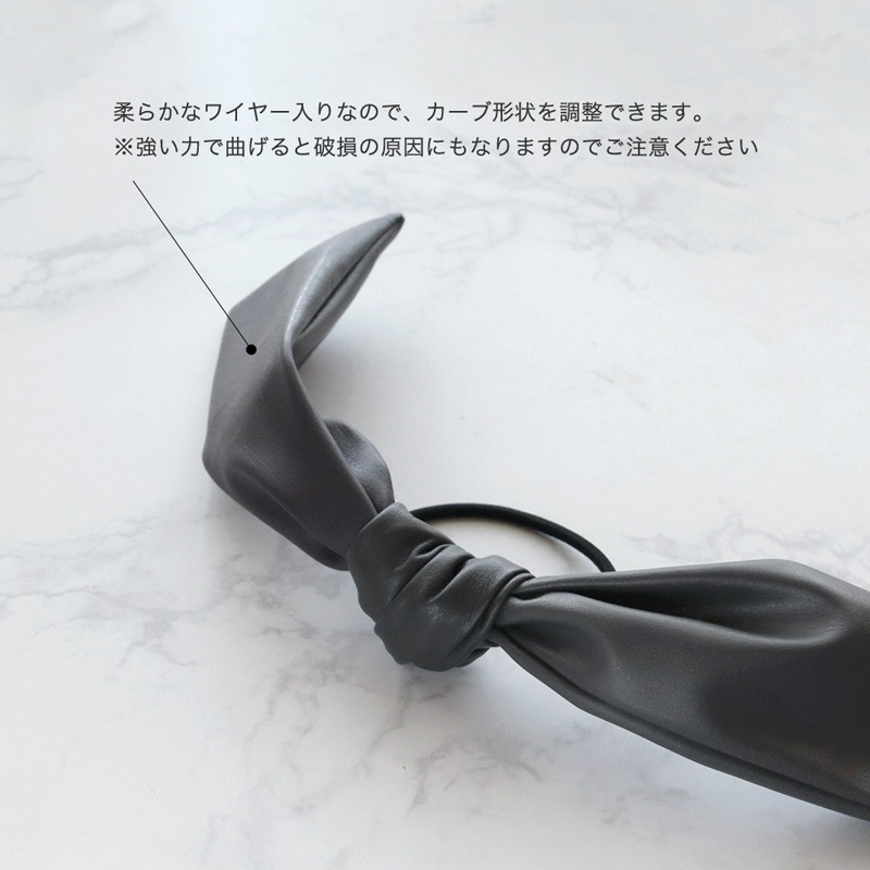 レザー調 リボンヘアゴム | JewelVOX（ジュエルボックス）| プチプラ