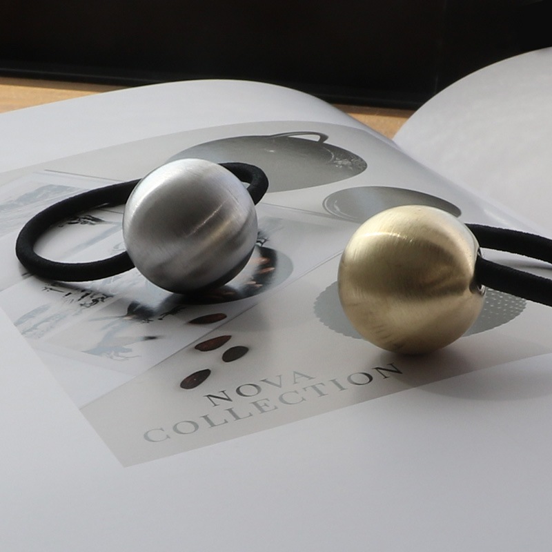 ꫛꫀꪝ硝子の髪飾り★ポンポネグラス★ヘアゴム 「latticello」yellw Jewel VOX ヘアゴム 大人っぽい ヘアアクセサリー バイカラー