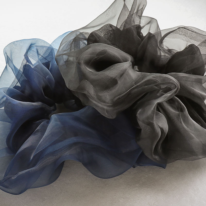 新作⭐︎★⭐︎オーガンジー131ビッグシアオーガンジー黒蝶型リボンシュシュジュエリー 新作オーガンジー131ビッグシアオーガンジー黒蝶型リボンシュシュ