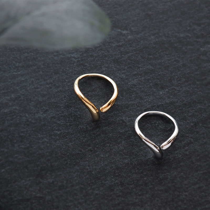 V字メタルぷっくりリング 指輪 12号 | JewelVOX（ジュエルボックス