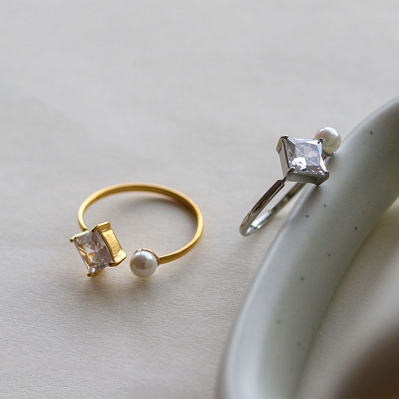 ジルコニア パール オープンリング | JewelVOX（ジュエルボックス