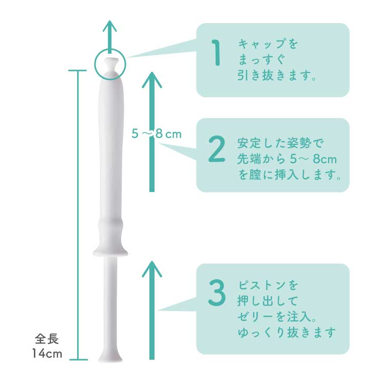 乳酸菌入り腟洗浄器 ゼリープラス メディカル 3本入|日本製