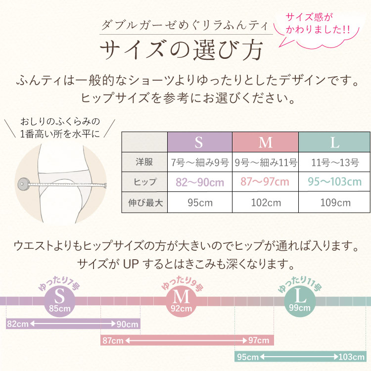 [初回限定価格 お一人様2枚まで ] ダブルガーゼめぐリラふんティ 日本製 ｜ ふんどしパンツ 女性用 ふんどしショーツ メール便送料無料