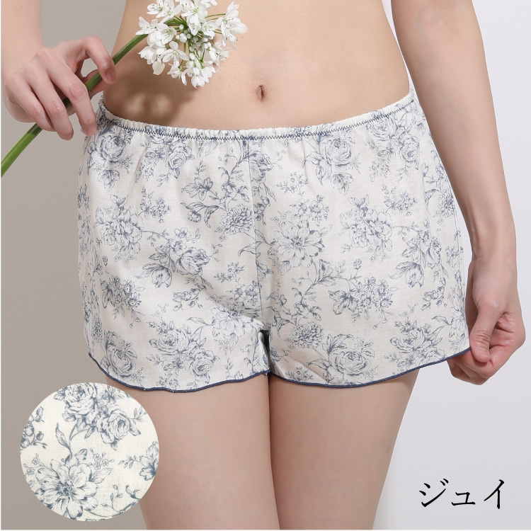 ダブルガーゼめぐリラふんティ 1分丈[ 女性用 ショーツ / コットン100％ / S / M / L ] ふんどしパンツ 女性用 下着 (日本製)