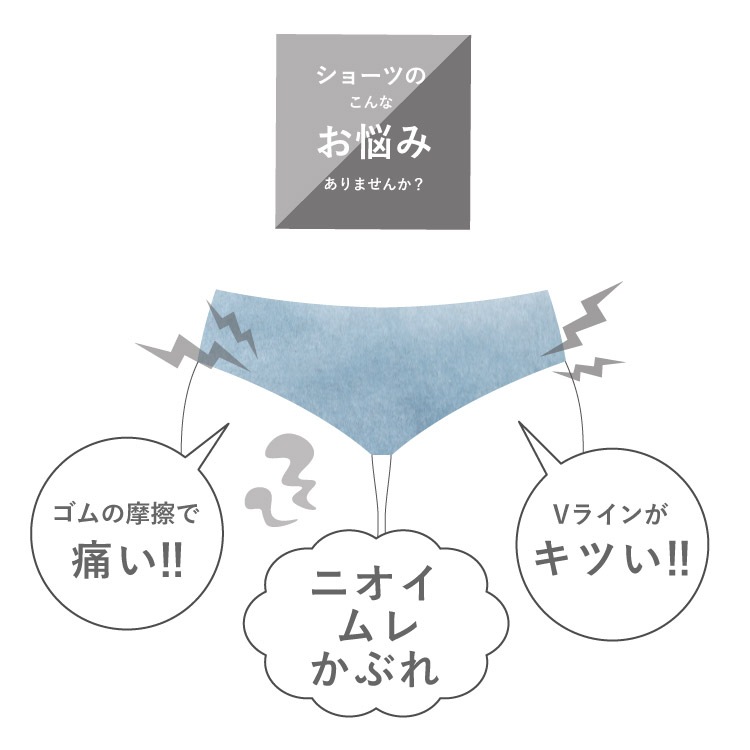 毛布ふんティ 1分丈[ 女性用 ショーツ / コットン100％ / S / M / L ] ふんどしパンツ 女性用 下着 (日本製)