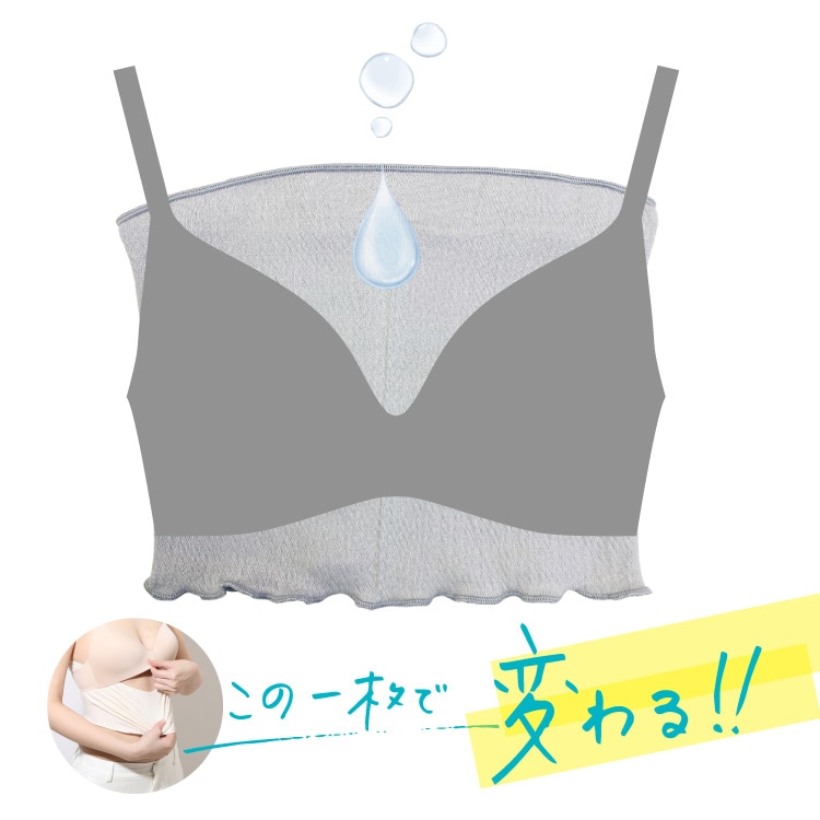 絹肌衣 シルクインナー 腹巻 ブラインナー兼用 [ 女性用 インナー/内絹外綿 / 二重編み /長さ36cm/伸縮性あり] シルク/コットン (日本製) メール便送料無料