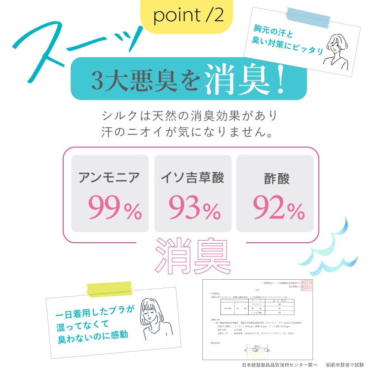 絹肌衣 シルク汗取りインナー ロングインナー [ 女性用 腹巻 ブラインナー兼用/内絹外綿 / 二重編み /長さ54cm/伸縮性あり] シルク/コットン (日本製) メール便送料無料