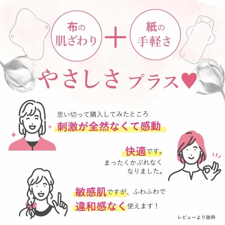 使い捨て布ナプキン フリーナ 32枚入 [ テープ付き/綿100％｜正規品 ] FREENA デリケートケアシート 生理用品  (日本製)