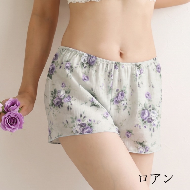 トリプルガーゼめぐリラふんティ　1分丈 [ 女性用 ショーツ / コットン100％ / M / L ] ふんどしパンツ 女性用 下着 (日本製)