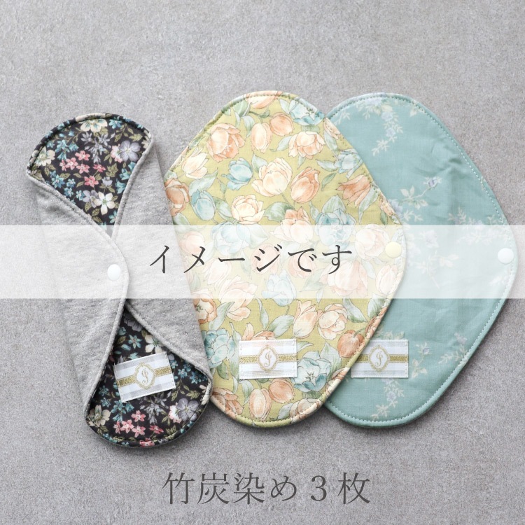 布ナプキン おりものライナーWプラス [おりもの用 3枚アソートセット / 防水布入り / 19cm ] 肌面オーガニックコットン100％ / 消臭タグ付き (日本製)