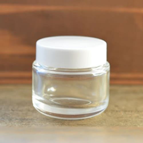 クリーム容器クリア　白キャップ30g