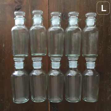 【10個セット】大きめスパイスボトル Ｌ（ラージ）サイズ＋ステンレス薬さじＳ1本