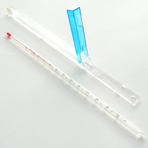 料理用温度計0～100℃（ケース付）（手作り石けんには2本必要です）