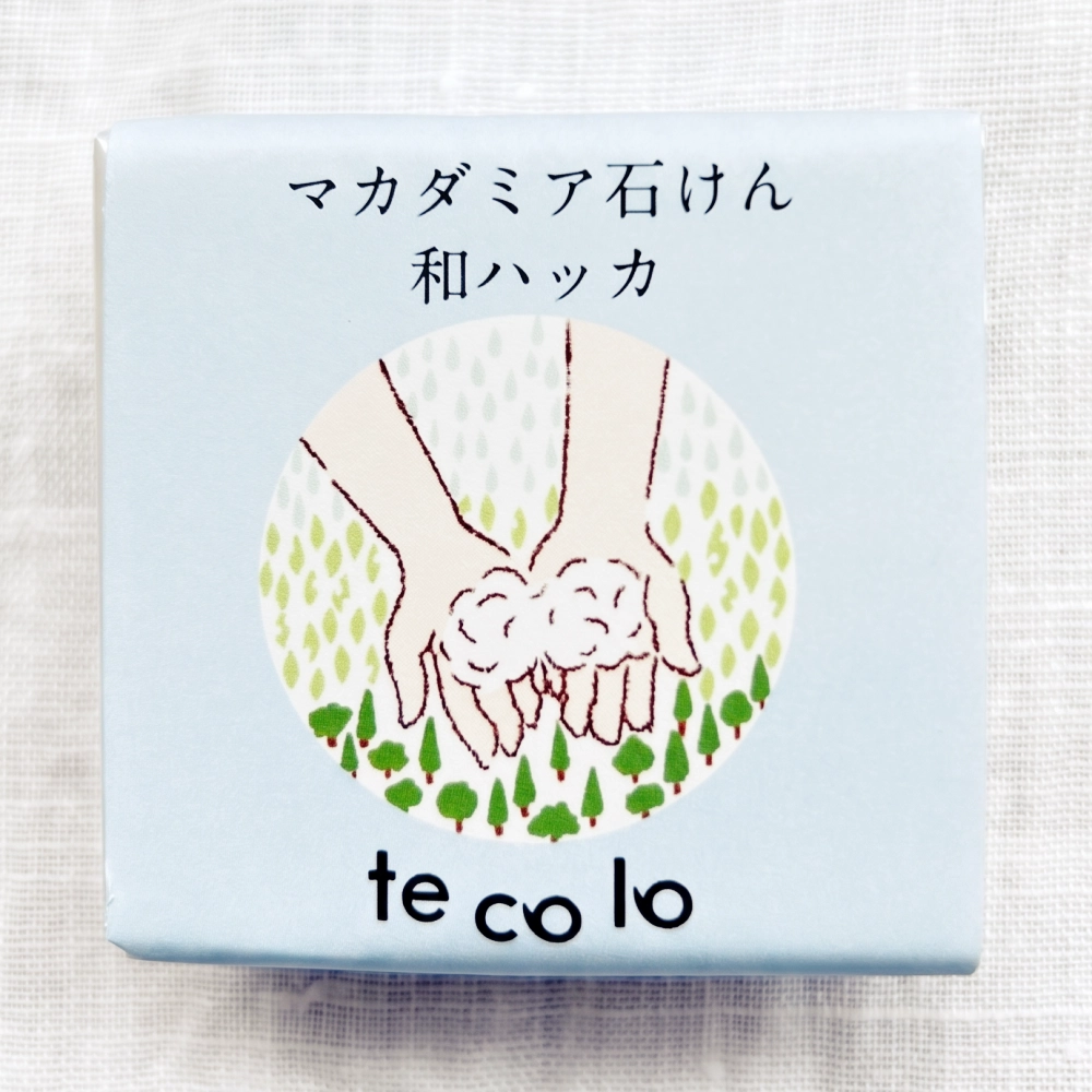 マカダミア石けん・和ハッカ／無添加石鹸 洗顔OK、敏感肌、乾燥肌にも