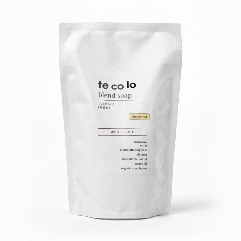 【詰替】tecoloブレンドソープ｜無香料270ml（フレグランスフリー）【ネコポOK・3個まで】｜敏感肌・無添加ボディソープ