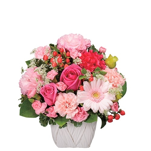 幸運引き寄せ♡オルゴナイト Flower くまちゃん♡ピンクオパール 